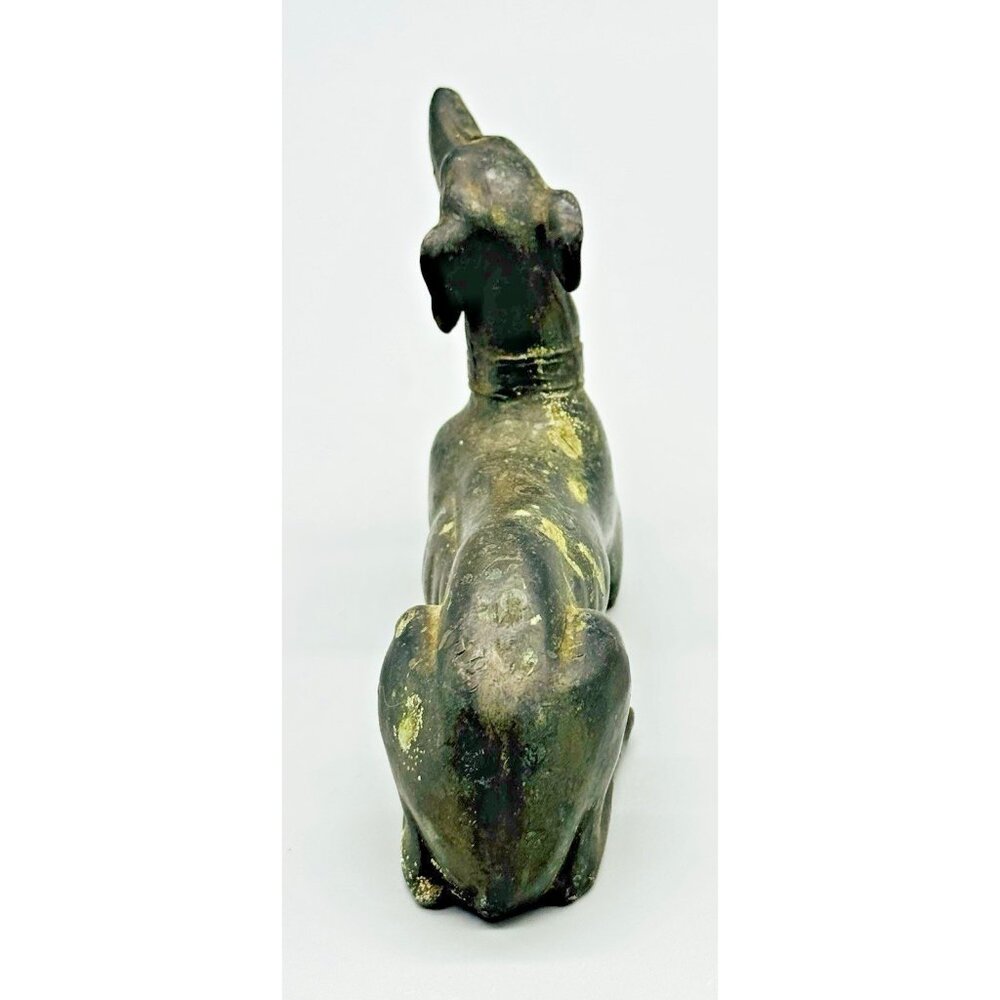 Antique Jennings Brothers Greyhound Whippet Dog Figurine Metal 5 inch - Picture 5 of 8
